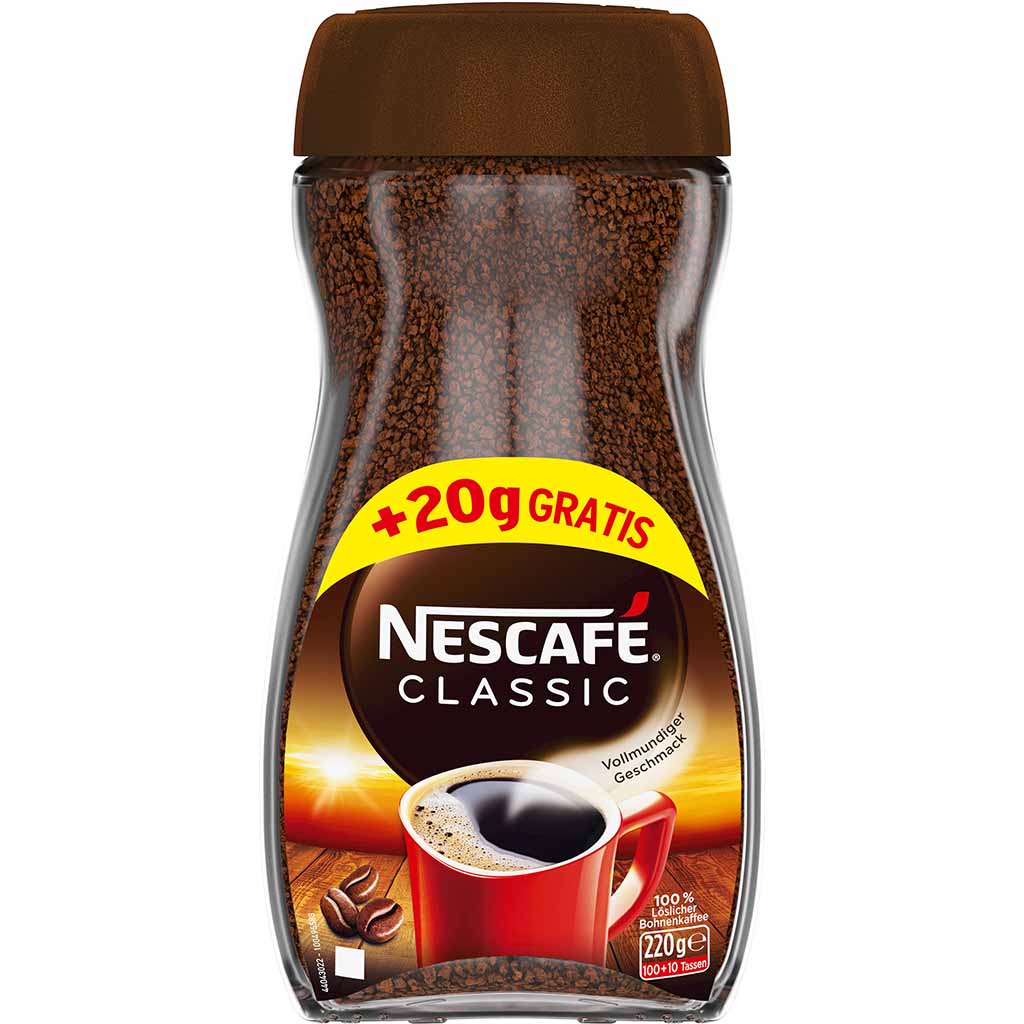 Nescafe Classic löslicher Bohnenkaffee 220g