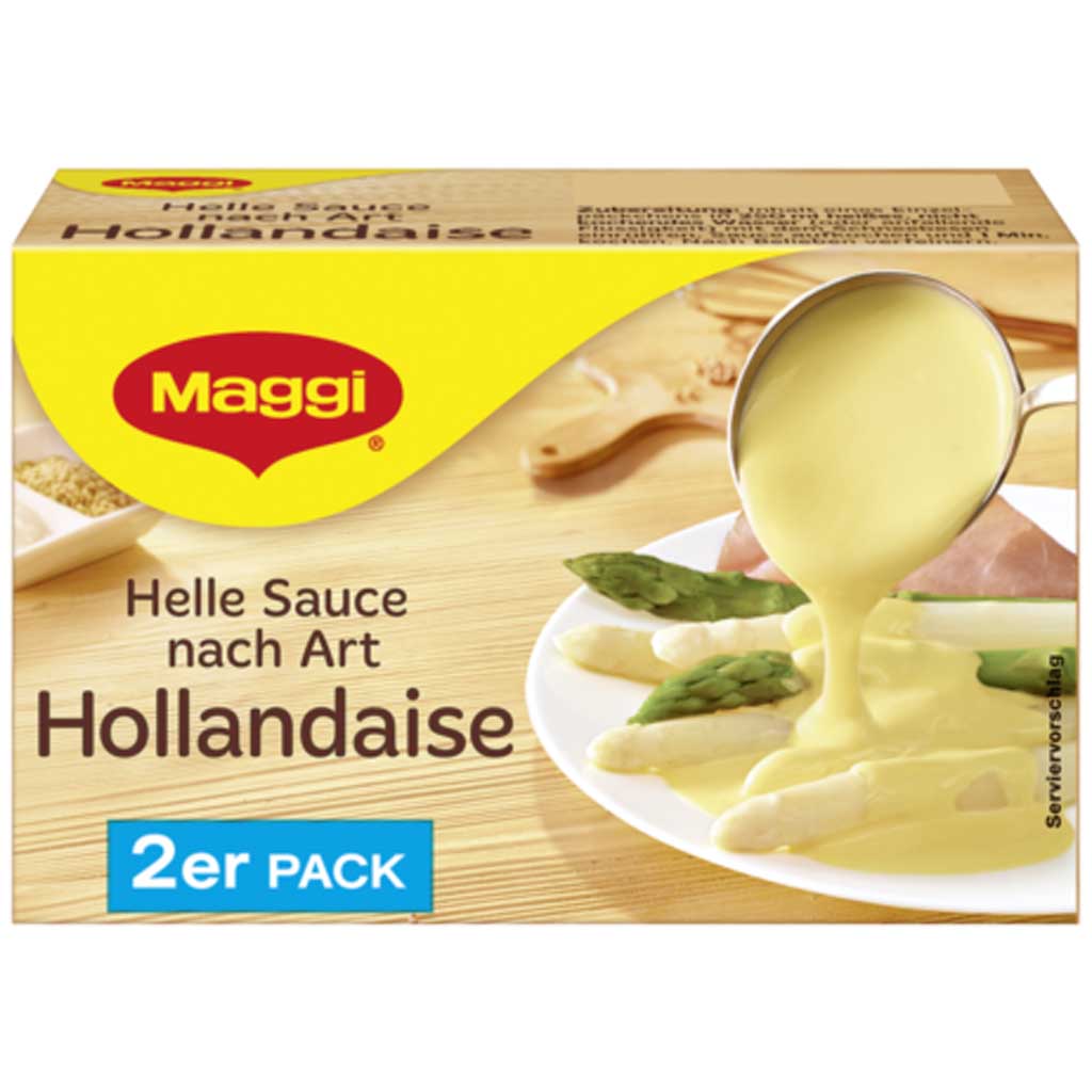 4x Maggi Helle Sauce Hollandaise 2er Pack = 2 Liter Sauce MHD:30.5.20