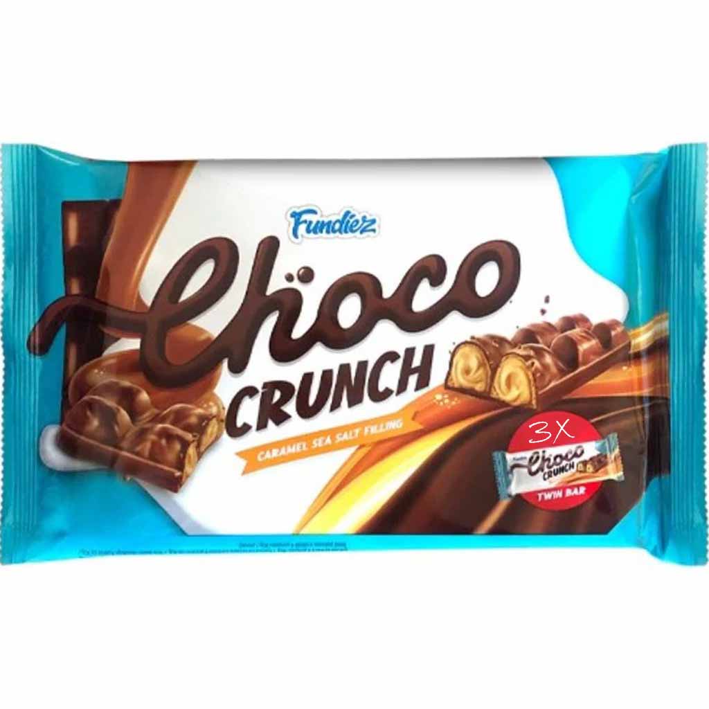 Fundiez Choco Crunch Caramel Sea Salt Riegel 3er 135g MHD:4.3.25
