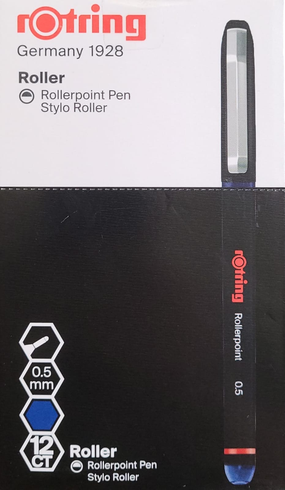 Rotring Rollerpoint Pen 12er Pack 0,5 mm blau