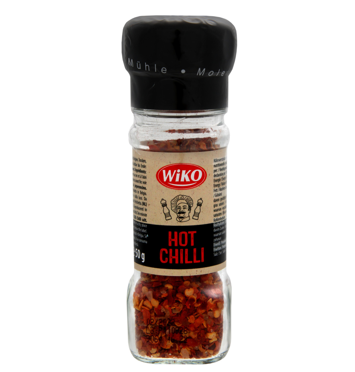 Wiko Gewürzmühle Chili scharf und Salz 50g MHD:30.5.26