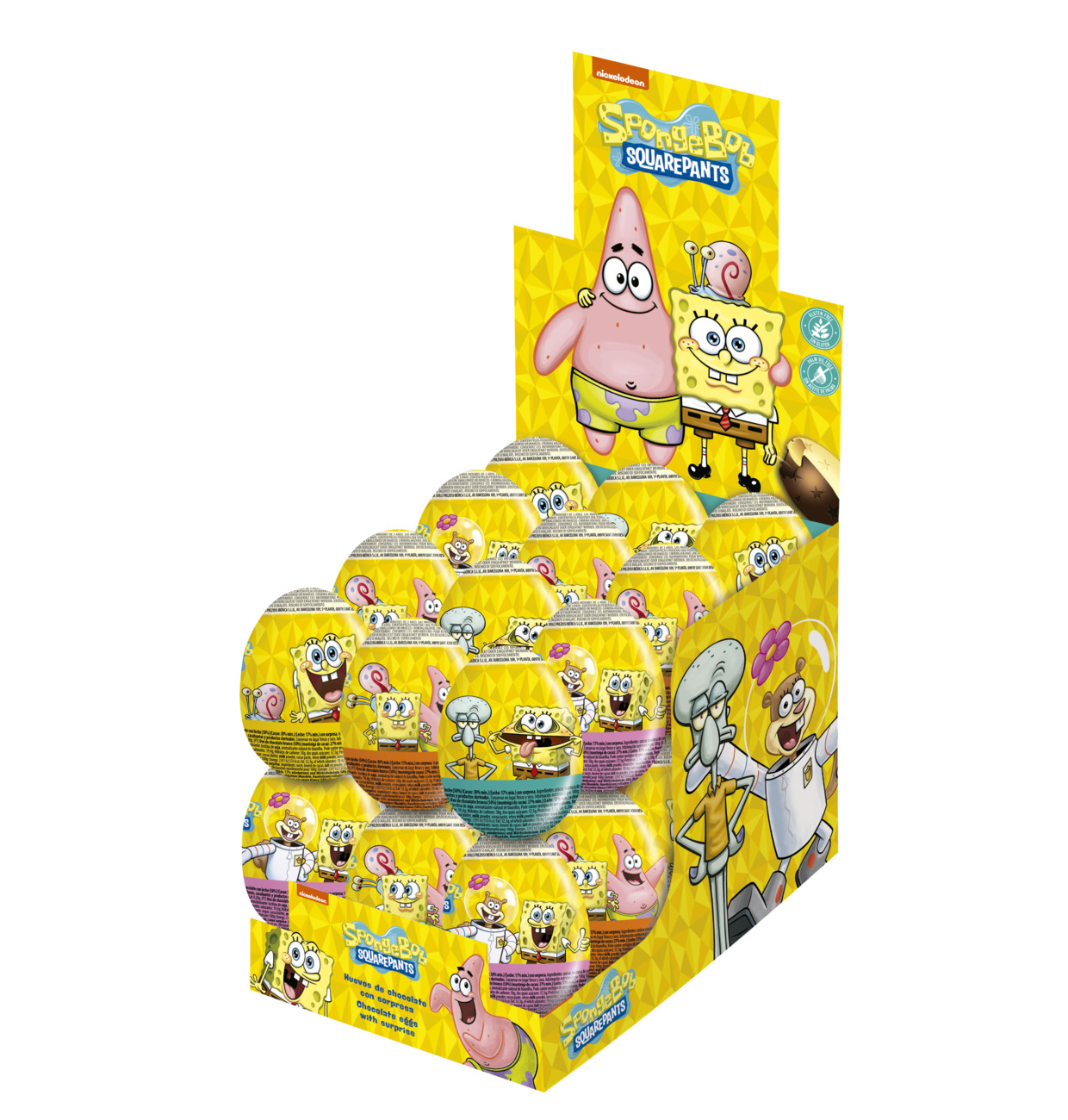 Spongebob Schoko-Überraschungsei 24x20g Thekendisplay MHD:30.4.26