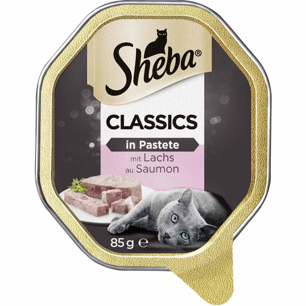 22x Sheba Classic in Pastete Lachs á 85g=1870g MHD:7.11.24