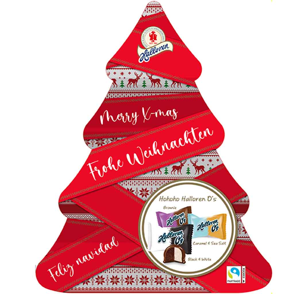 Original Halloren Kugeln O's Tannenbaum 145g MHD:22.5.23