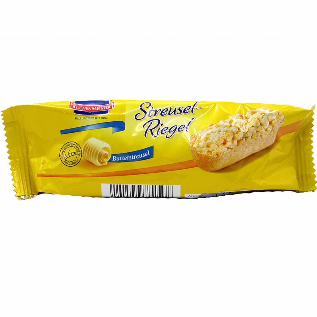 20x Kuchenmeister Streusel Riegel 2-te Wahl á 56g=1120g MHD:2.6.21