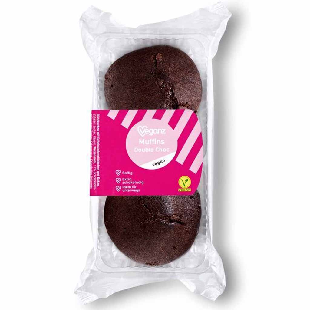 20x Veganz Veganer Muffin Double Choc á 75g=1500g MHD:9.12.19