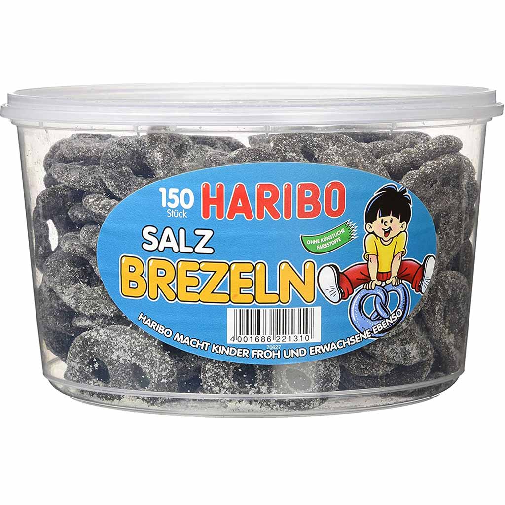 HARIBO Salzbrezeln Salz Brezeln 150er 1050g MHD:20.2.24