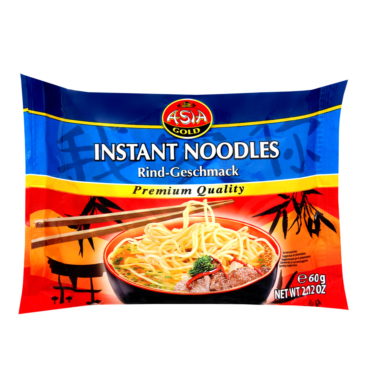 Asia Gold Instant Nudelgericht Rind 30x 60g MHD:18.4.25