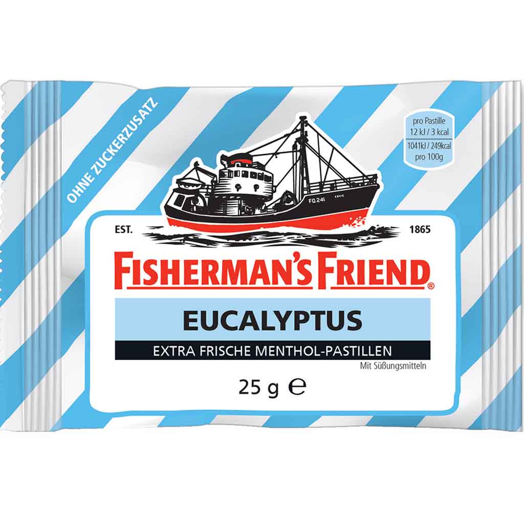 Fisherrmans_friend_Eucalyptus_25g_front_96dpiYT1nVfsgNVHPF Fishermans Friend EUCALYPTUS ohne Zucker 24x 25g 600g