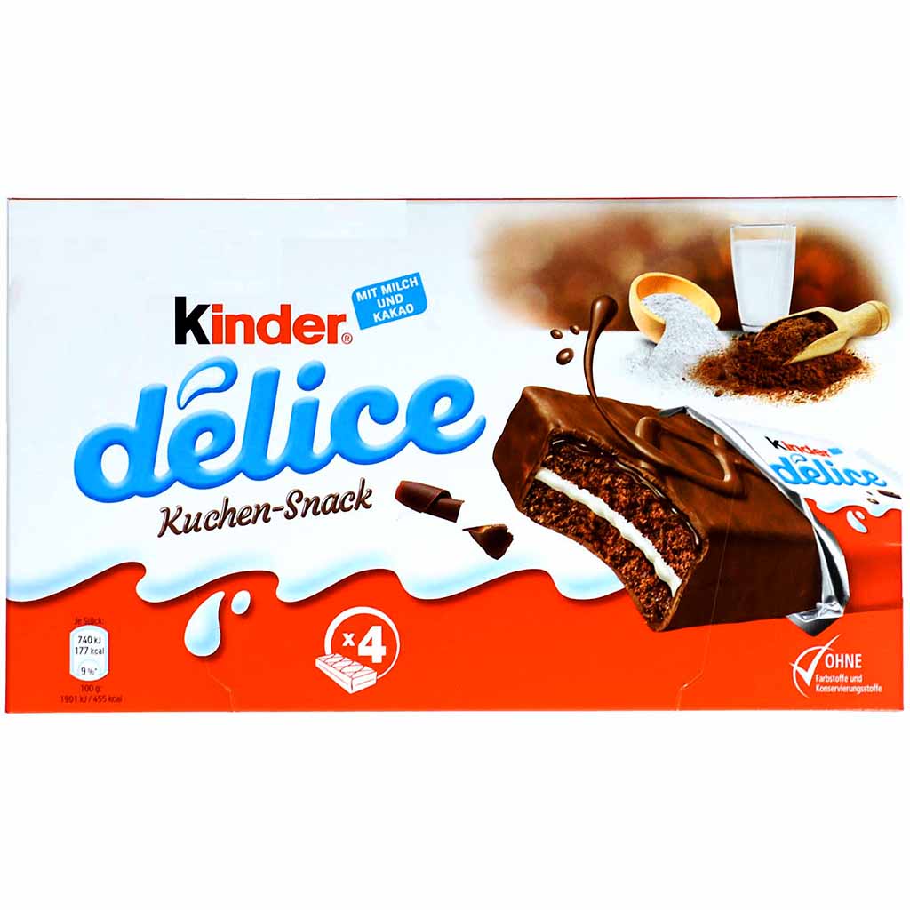 Kinder delice Kuchen-Snack 4er 156g MHD:9.4.23