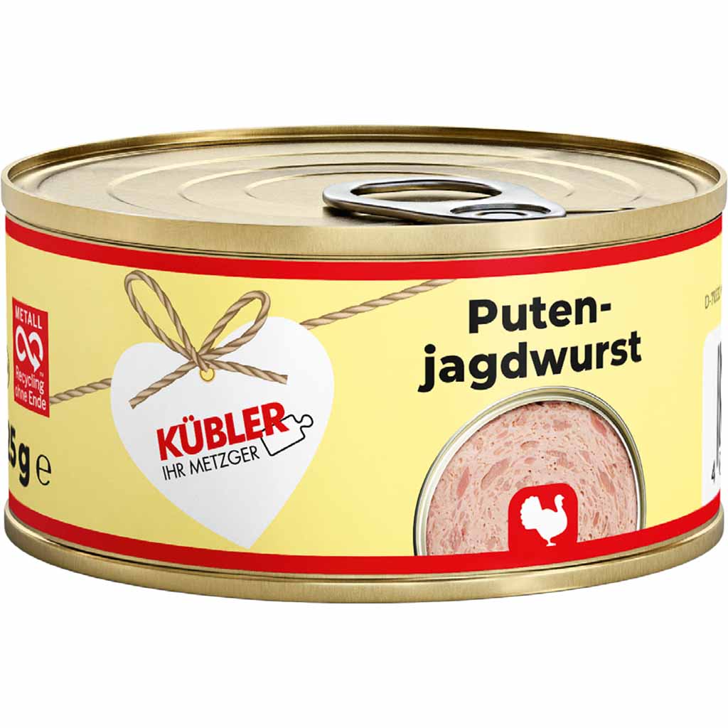 Küblers Puten-Jagdwurst 125g ohne Schweinefleisch 