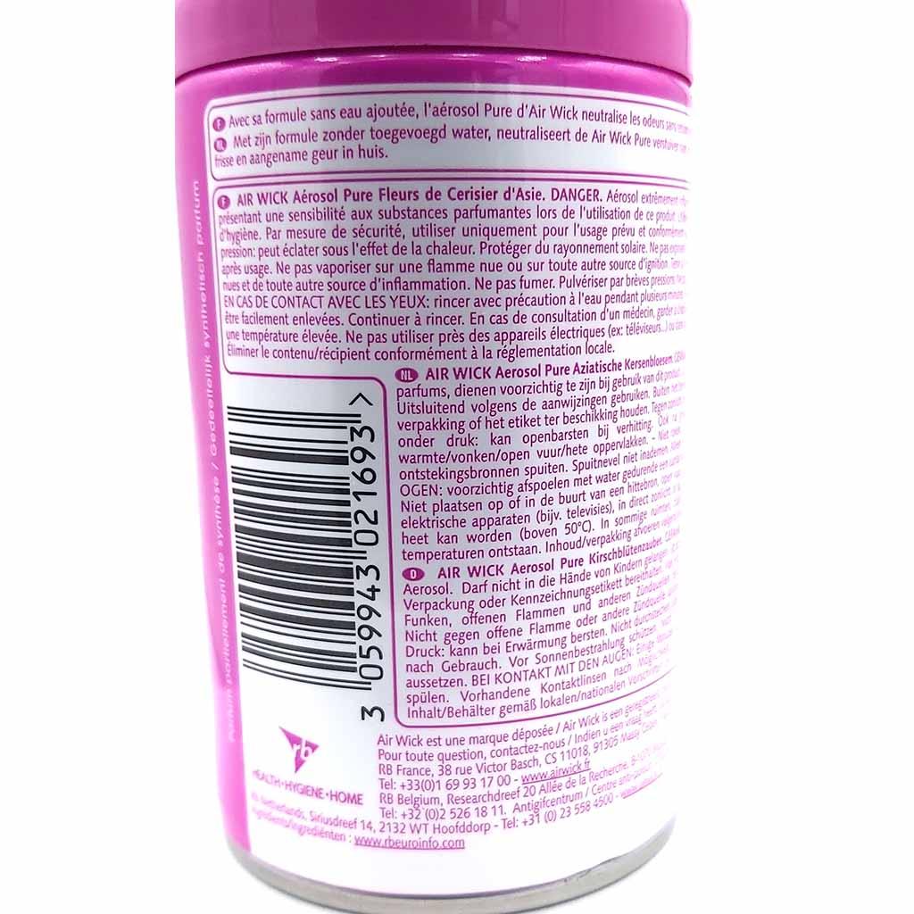 6x Air Wick Duftspray Pure Kirschblütenzauber 250ml = 1500ml