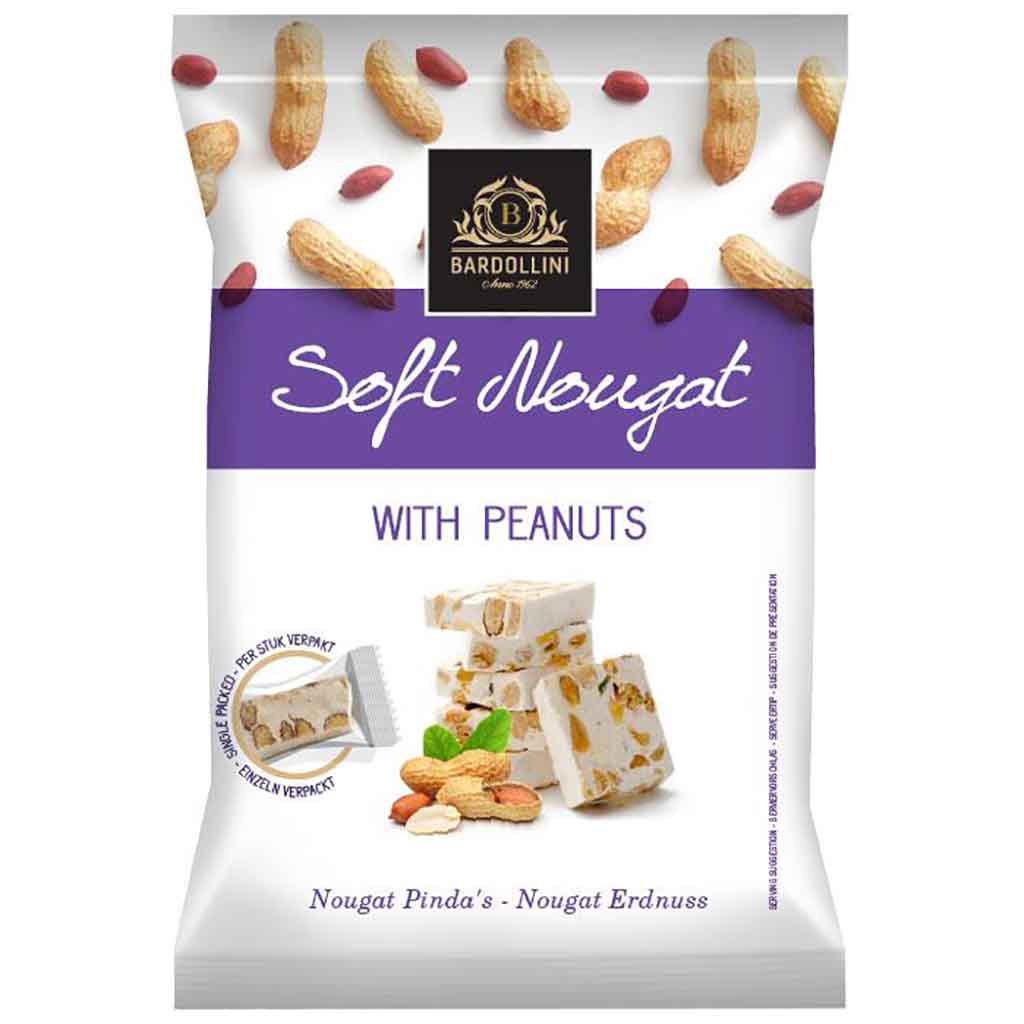 Bardollini Soft Nougat mit Erdnüssen - with Peanuts