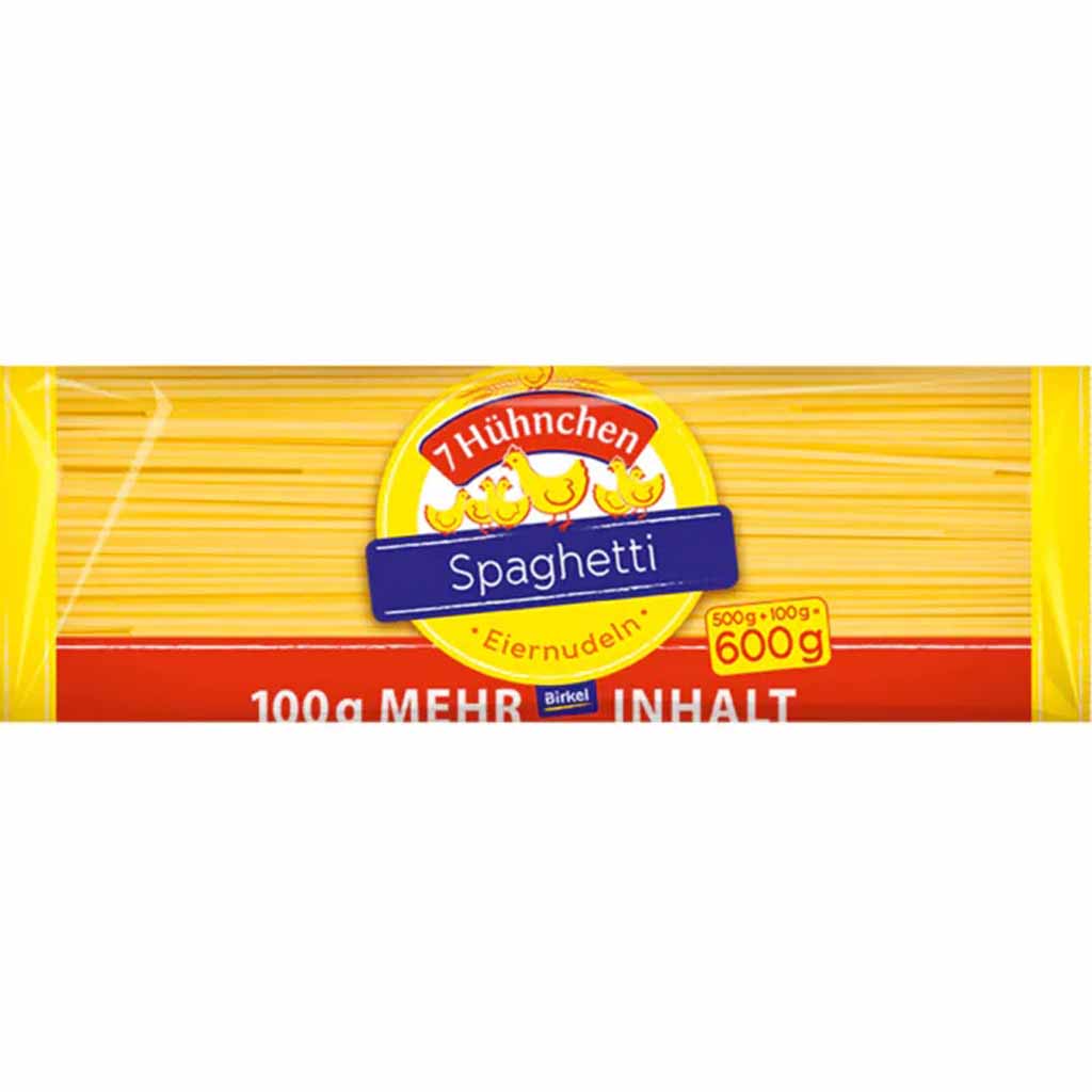 7 Hühnchen Spaghetti 600g MHD:19.3.27