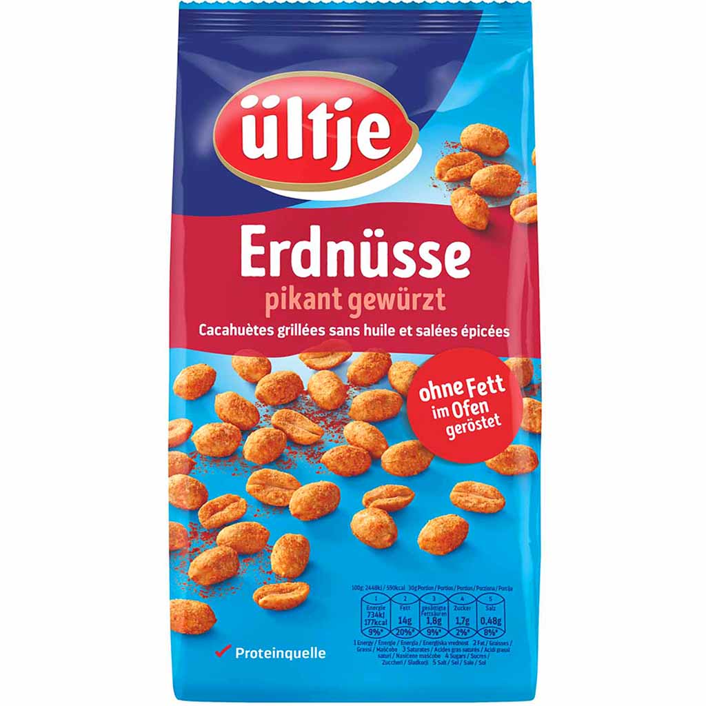 ültje Erdnüsse pikant gewürzt 1kg MHD:30.4.23