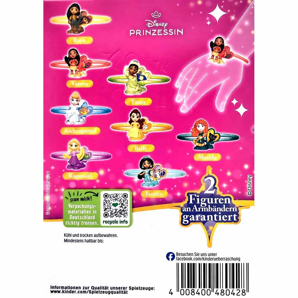 kinder Überraschung Classic-Ei Disney Prinzessin 4er 80g, 4008400480428