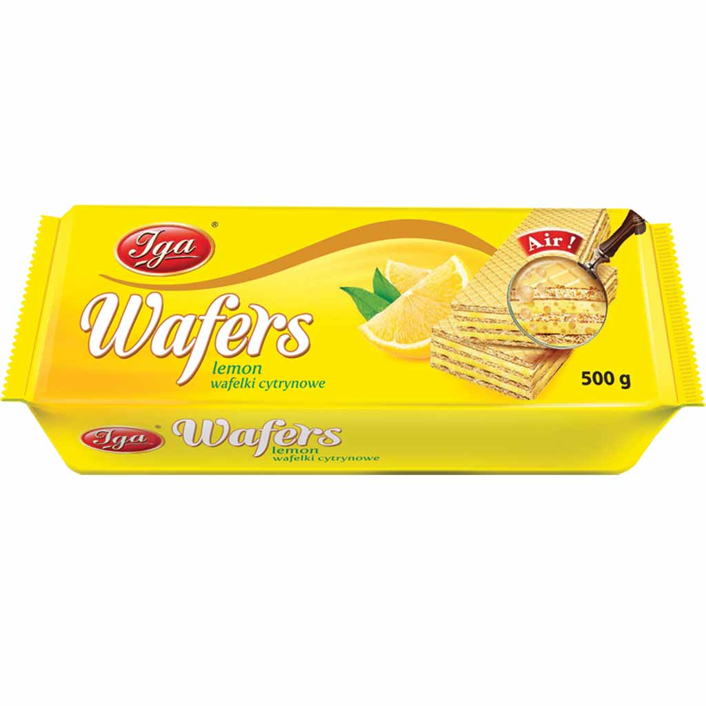 Iga Waffeln mit Zitronen Creme 500g MHD:11.5.22