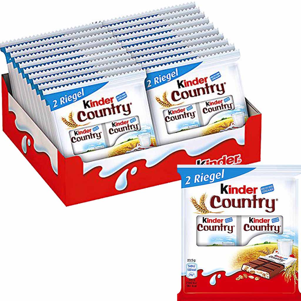 Kinder Country Duo Riegel 20x 47g=940g MHD:22.12.22
