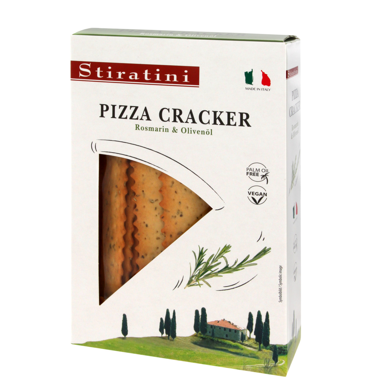 Stiratini Pizza Cracker Rosmarin & Olivenöl 100g MHD:12.7.24