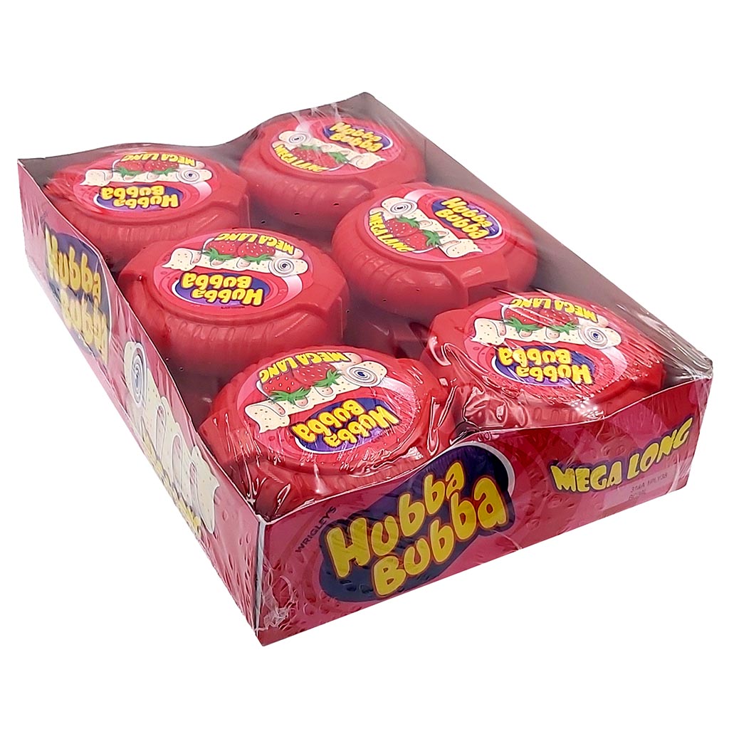Hubba Bubba Bubble Tape Strawberry 12x 56g