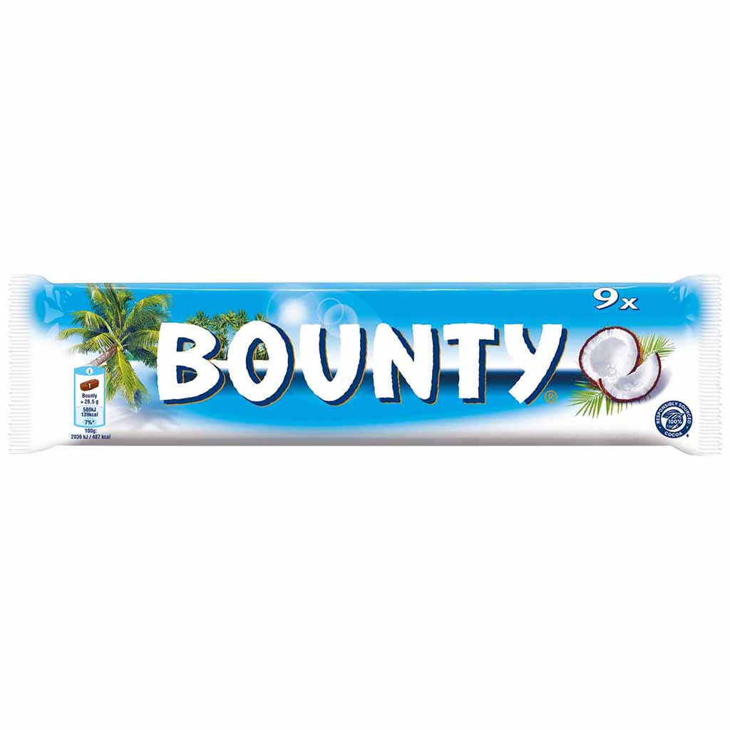 Bounty Schokoriegel 9er 256,5g MHD:22.12.24