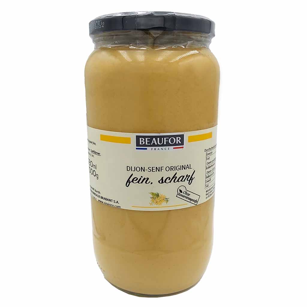 Beaufor Dijon Senf Original fein, scharf 1000g  EAN 3077315886763