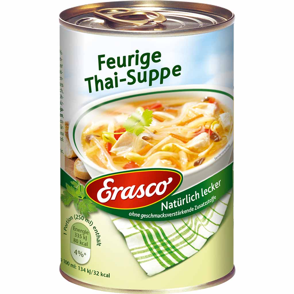 Erasco Suppen Feurige Thai-Suppe 390ml MHD:30.12.26