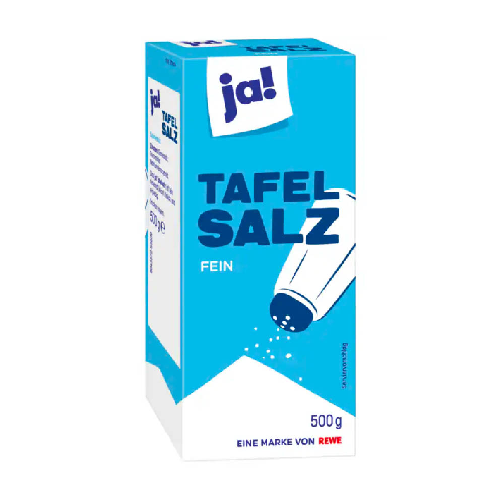 ja! Tafelsalz 500g MHD:18.12.26