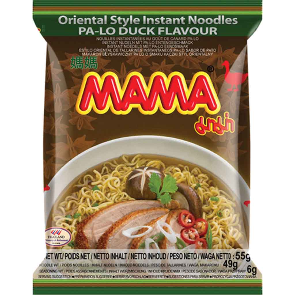 Mama Instant Nudelgericht mit Ente Pa-Lo Art 24x55g=1320g MHD:18.8.24