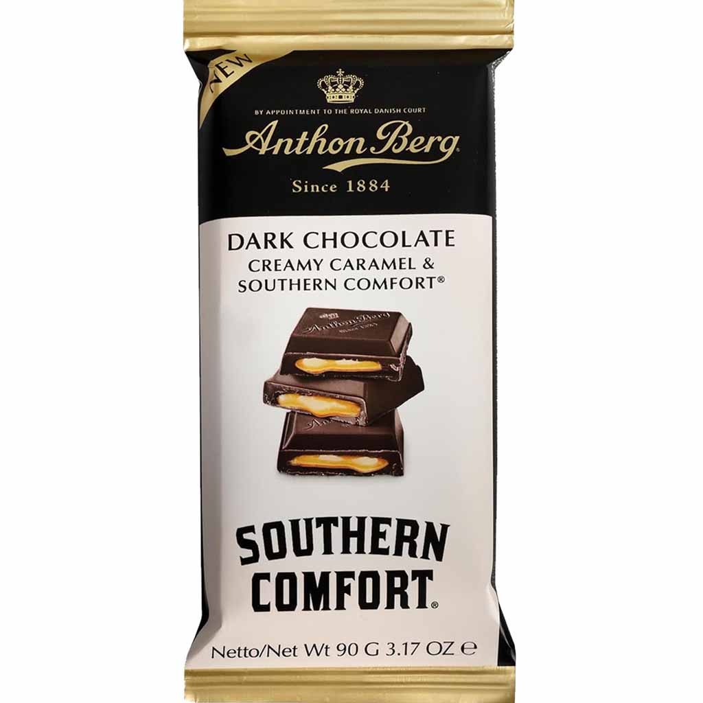 Anthon Berg Dark Chocolate Caramel & Southern Comfort 90g MHD:18.5.24