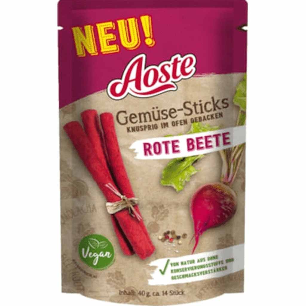 Aoste Gemüse-Sticks rote Beete 40g MHD:5.8.21