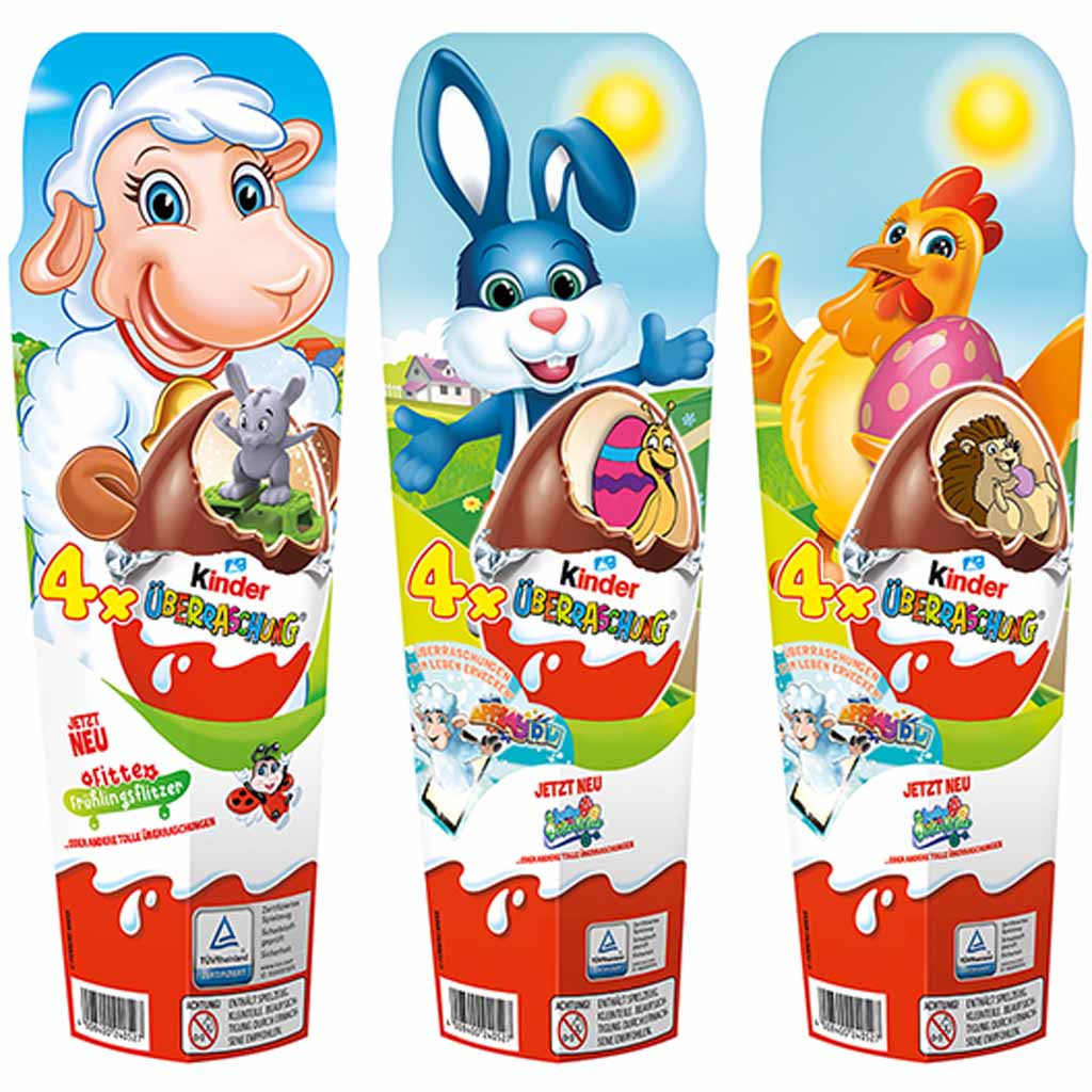 Kinder Überraschungsei Classic 4 Stück 80g MHD:21.8.24