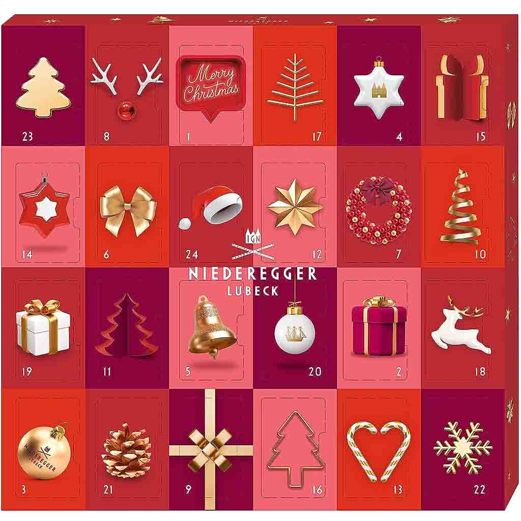 Niederegger Adventskalender Marzipan Mini 168g MHD:20.3.24