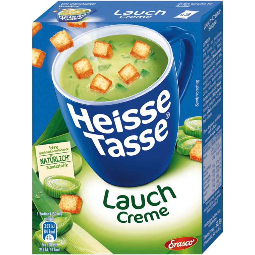 12x Erasco Heisse Tasse Lauchcreme á 52,8g=633,6g MHD:28.5.25