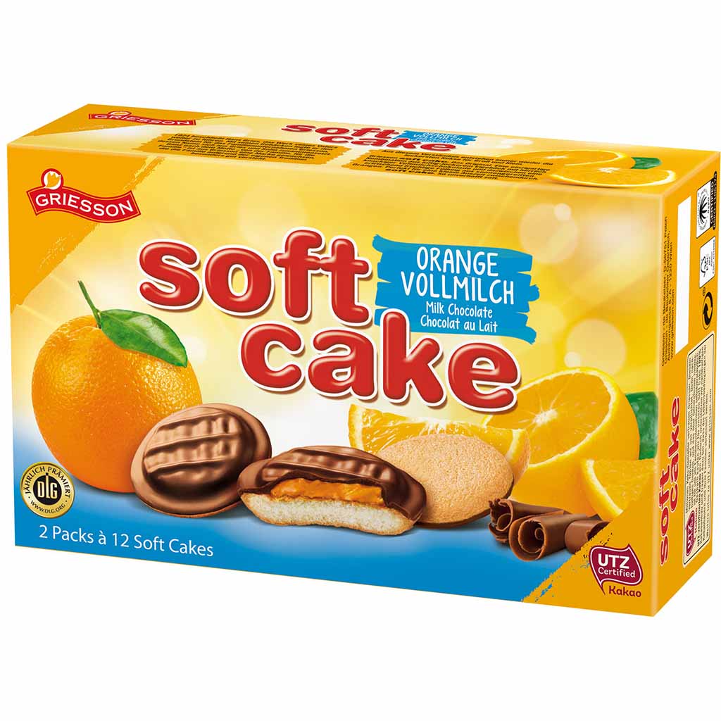 Griesson Soft Cake Orange Vollmilch 2x12er 300g MHD:1.11.24