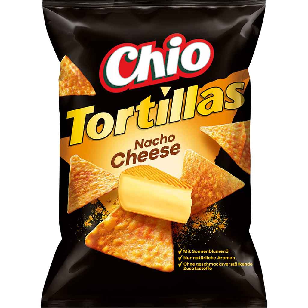 Chio Tortillas Nacho Cheese 125g MHD:15.8.22