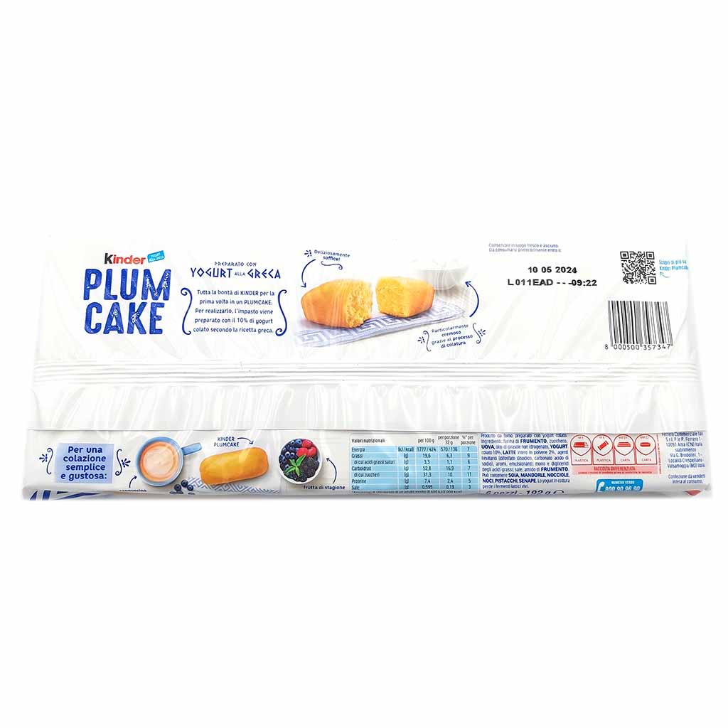 20240216_131001 Kinder Plum Cake Yogurt alla Greca 192g