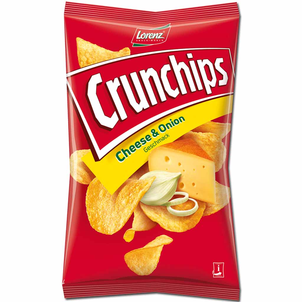 Lorenz Crunchips Cheese & Onion 175g MHD:21.3.23