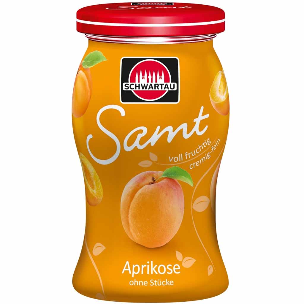 4x Schwartau Fruchtaufstrich Samt Aprikose á 270g=1080g MHD:2.8.20