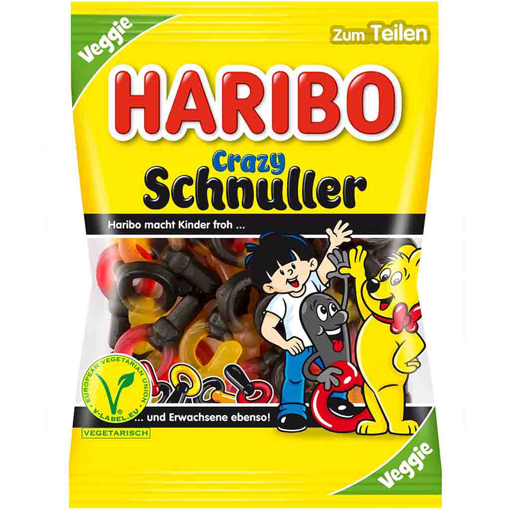 Haribo Crazy Schnuller 200g MHD:30.7.23