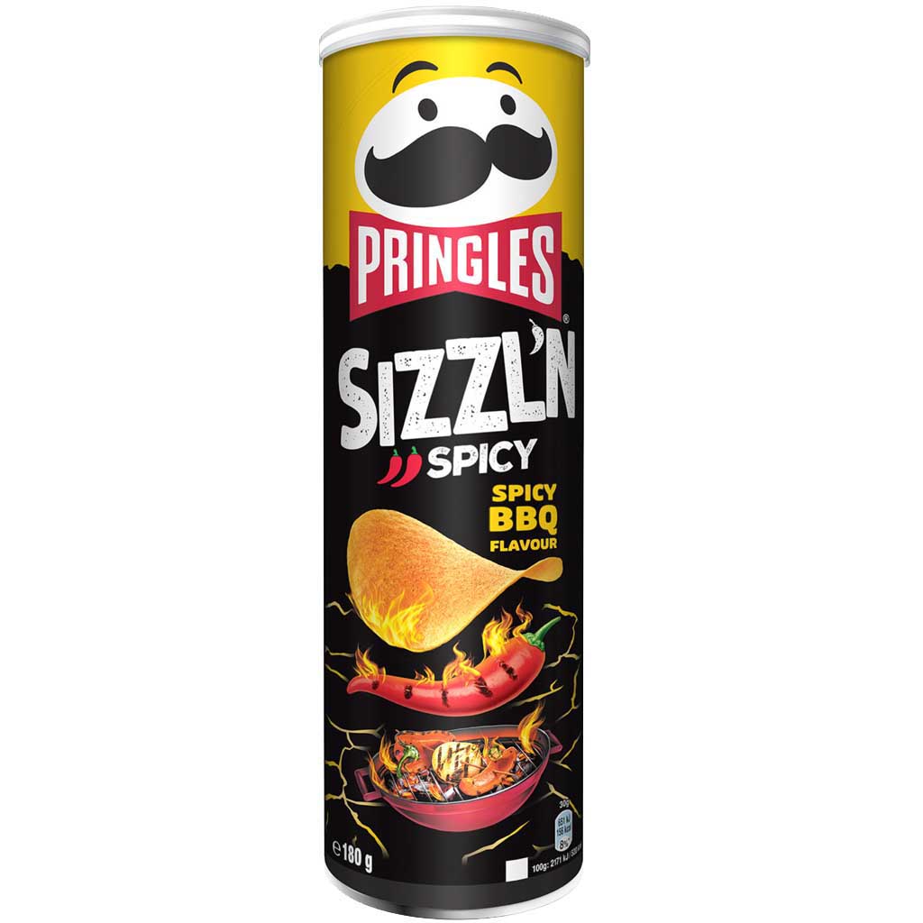 Pringles Sizzl'n Spicy BBQ 180g