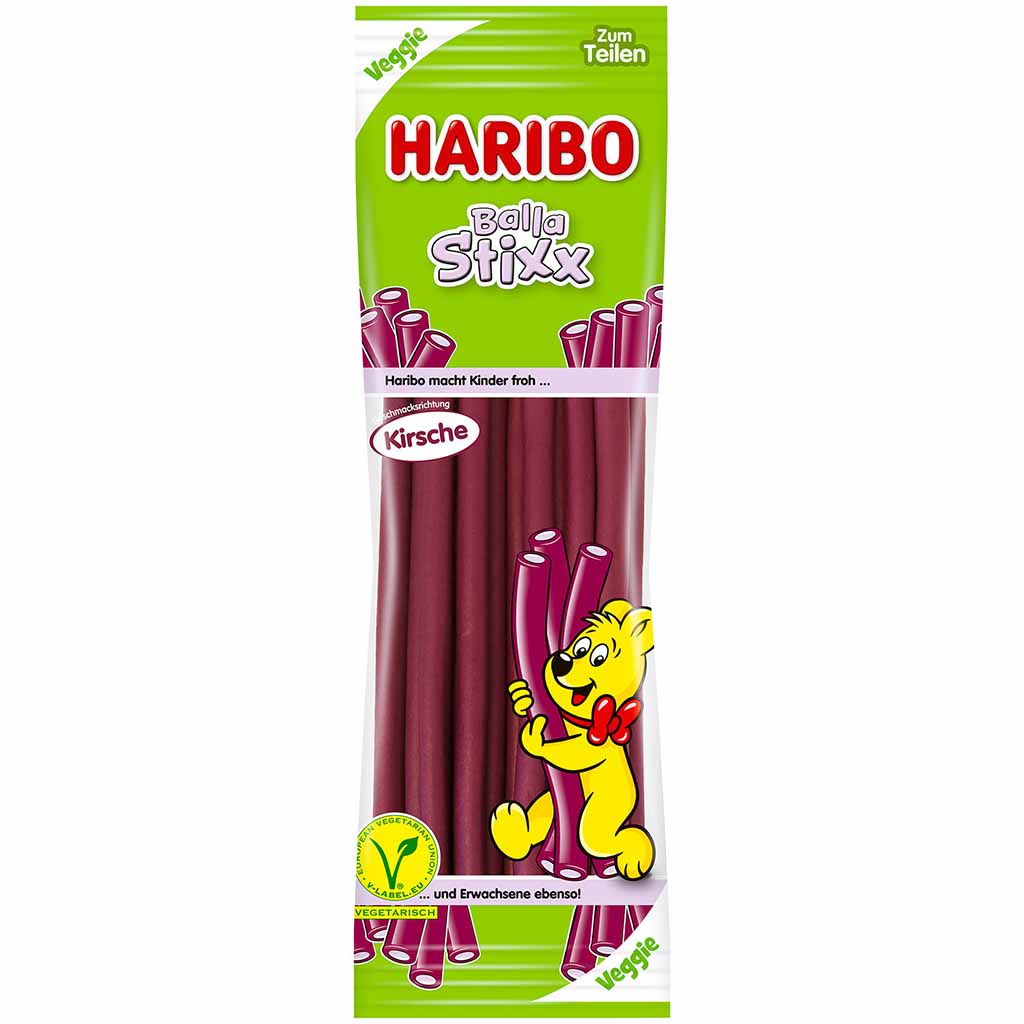 Haribo Balla Stixx Kirsche 200g MHD:28.2.25