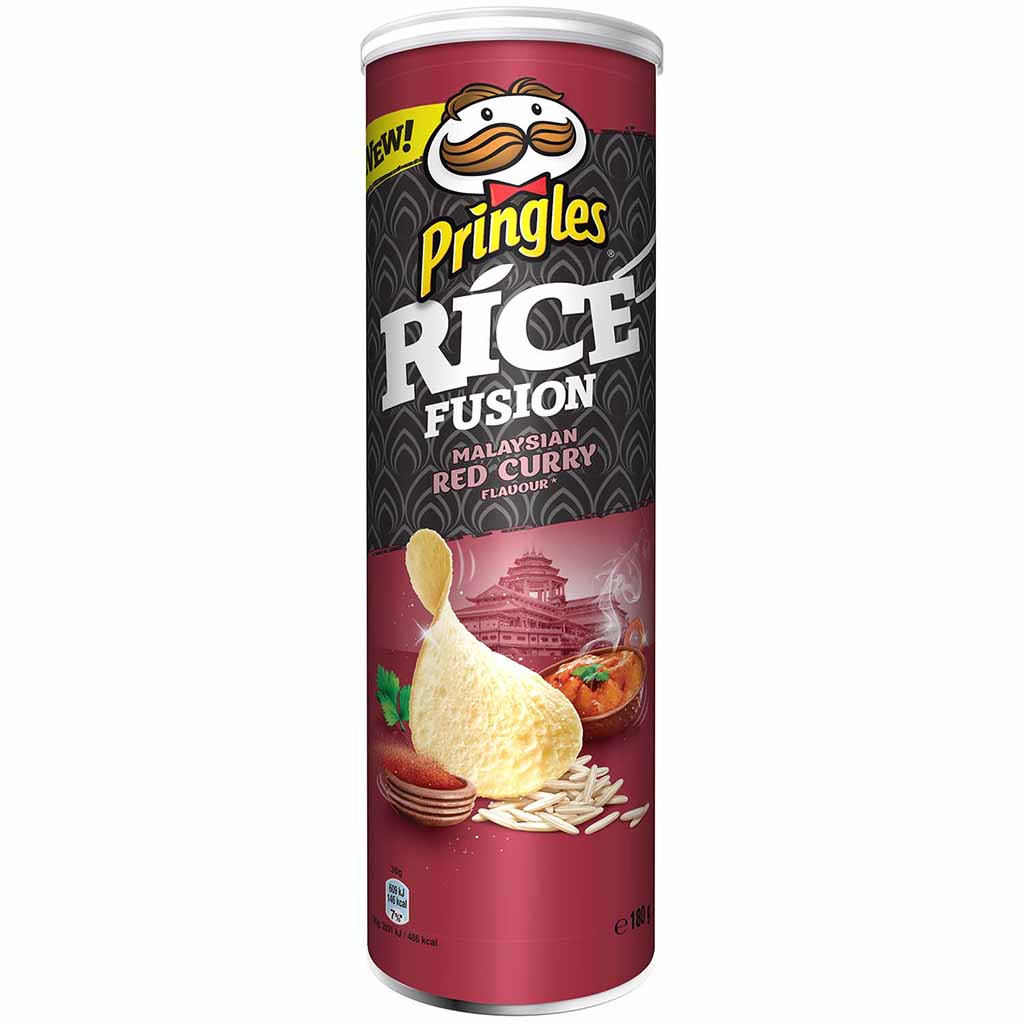Pringles Rice Fusion Malaysian Red Curry 180g MHD:10.11.21