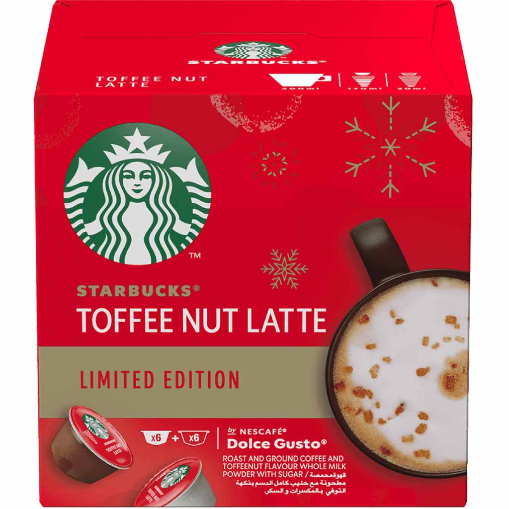 Starbucks Dolce Gusto Toffee Nut Latte 6Tassen 127,8g MHD:30.9.24