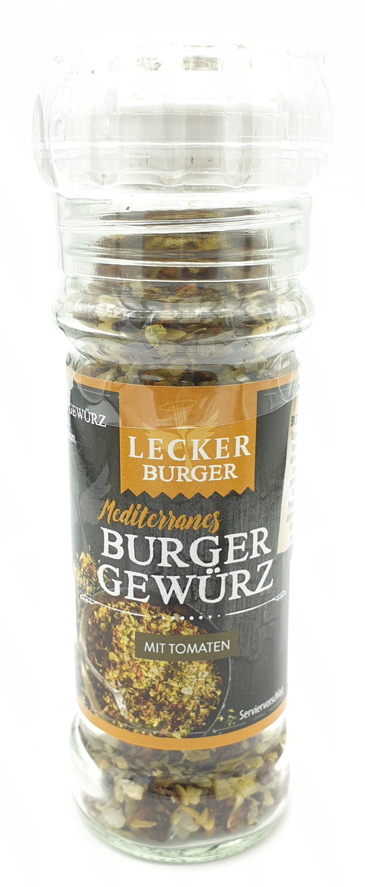 Lecker Mediterranes Burger Gewürzmühle mit Tomaten 50g MHD:31.8.21