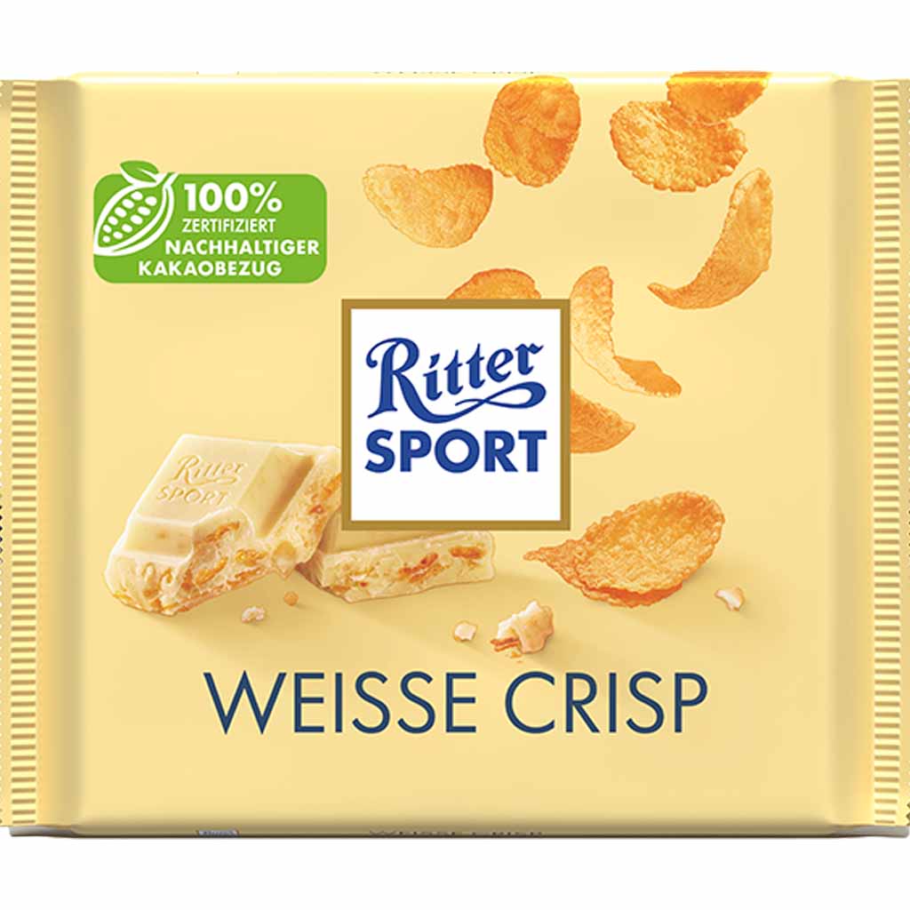 Ritter Sport Tafelschokolade Weisse Crisp 250g MHD:26.9.24