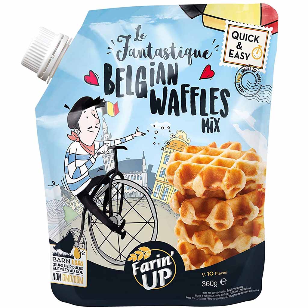 Farin'Up Belgian Waffles Mix 360g MHD:9.10.23
