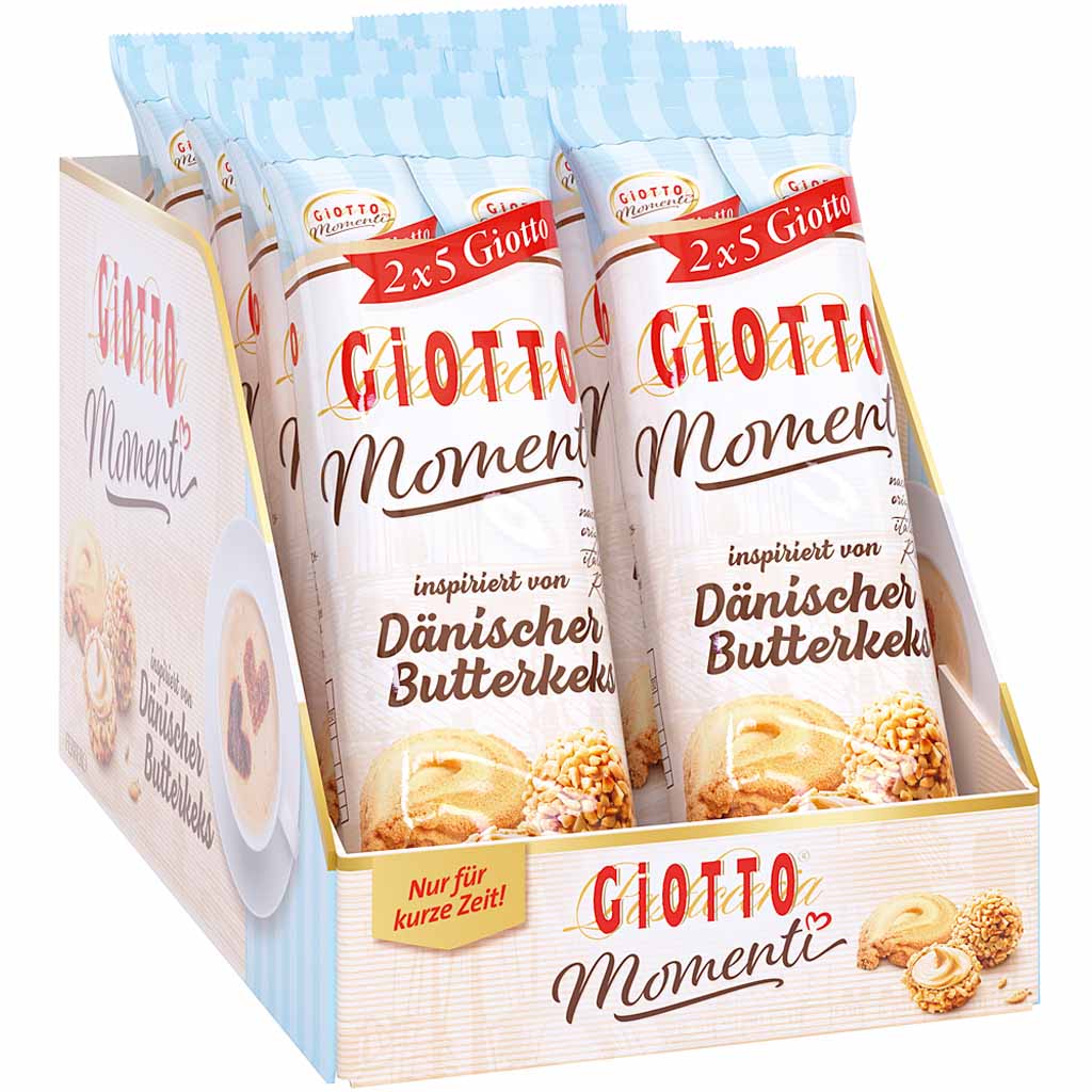 Ferrero Giotto Momenti Dänischer Butterkeks 10x43g=430g MHD:9.11.23