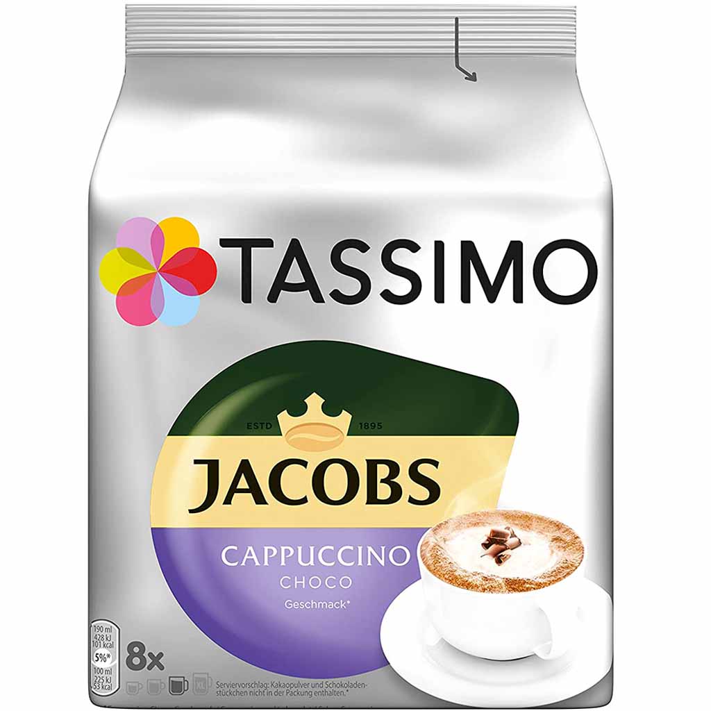 Tassimo Jacobs Cappuccino Choco 8 Kapseln MHD:14.10.24