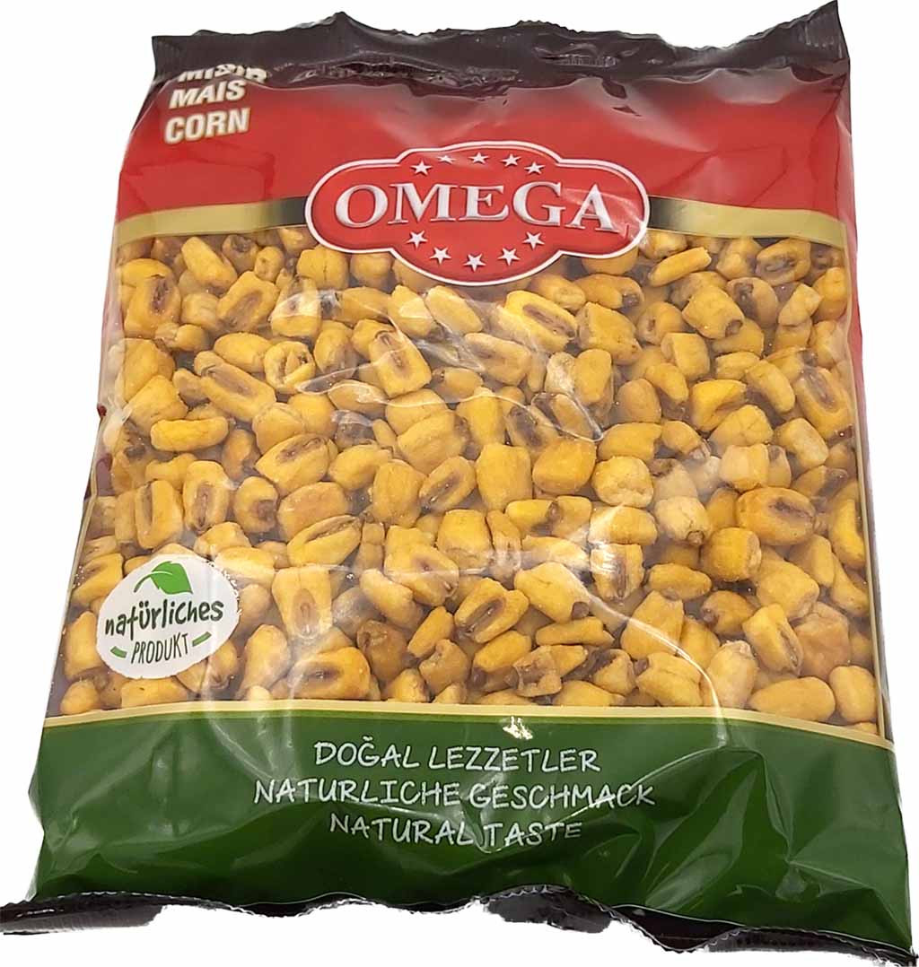180g Omega gerösteter Mais mit Salz MHD:30.7.22